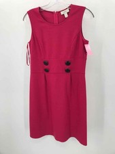 Pre-Owned Loft Pink Size 4 Knee Length Sleeveless Dress