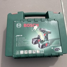 Bosch PSR 18 Cordless Drill Driver 18V with 2 Batteries, Charger, and Case