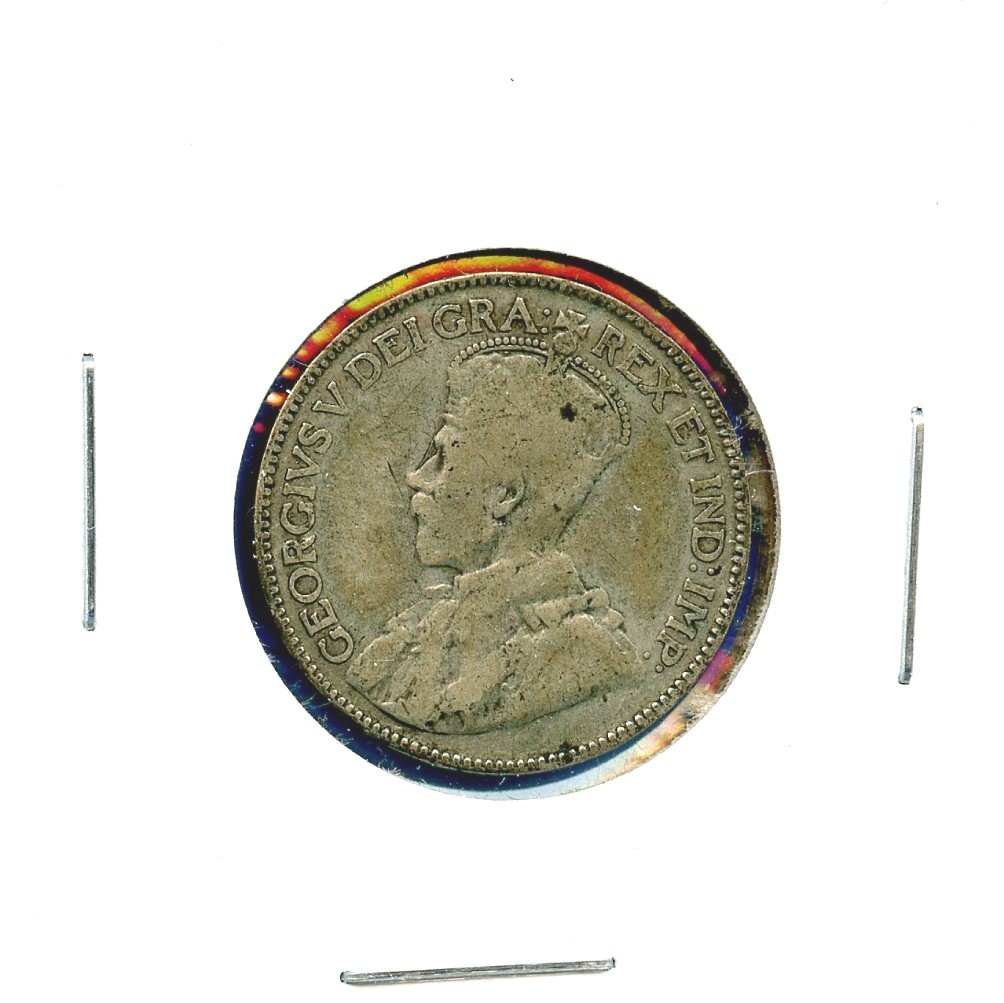 1920 Canada 25c Cent Canadian Silver Coin King George V