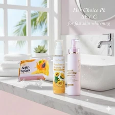 Her Choice PH Set C: Kojic Soap, Body Lotion & Sunflower Beauty Oil