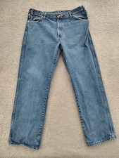Dickies Jeans Mens 38x32 Blue Denim Straight Relaxed Fit Workwear Classic