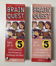 Brain Quest Grade 5 Ages 10-11 Revised 4th Edition Deck 1  2 2012 Workman Pub.