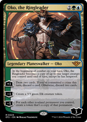 #ad MTG Oko the Ringleader Outlaws of Thunder Junction Near Mint Magic $2.99