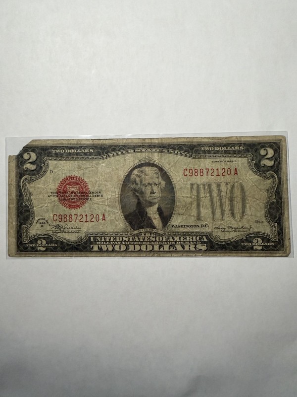 1928‑D $2 Red Seal United States Note