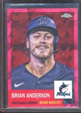 Brian Anderson 2022 Topps Chrome Platinum Red Atomic Refractor #403 (46/100)