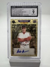 2024 Leaf National Pro Set CORBIN BERNSEN AUTO Super prismatic Gold 1/1 CGC 9