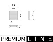 Radiador MAHLE radiador de agua radiador de motor para BMW Serie 5 530e iPerformance 540i