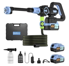 Brushless Cordless Pressure Washer 1200 PSI Portable Washing Machine with 2 Ah