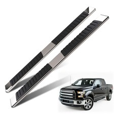 Non-slip Nerf Bars Side Steps For Ford F-150 Super Crew Cab 2015-2025 Steel