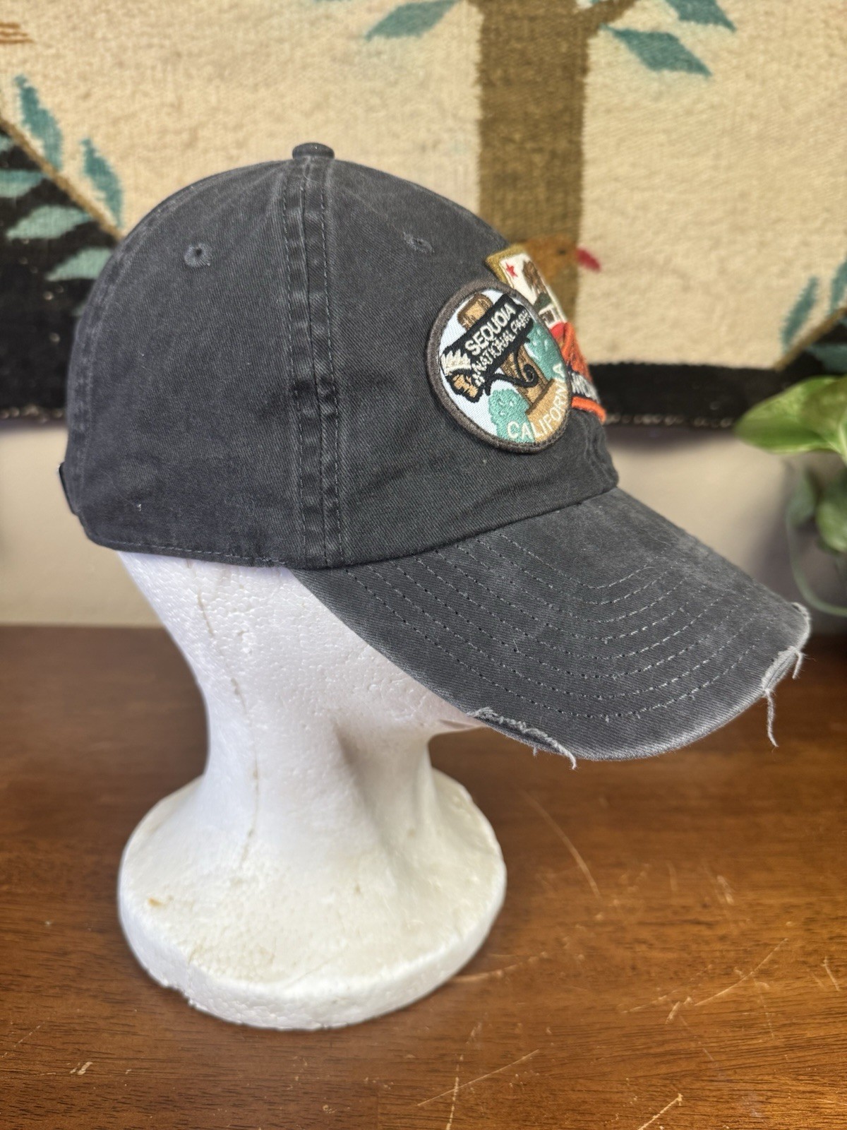 National Parks Patch Baseball Cap Distressed Cali… - image 4