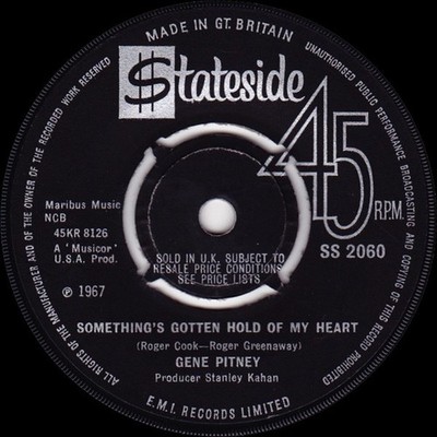 Gene Pitney - Something's Gotten Hold Of My Heart (7'', Kno)