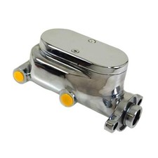 Brake Master Cylinder 1 Bore 4 Ports 916 12 Smooth Top Chrome Aluminum Brake Master Cylinder 1 Bore 4 Ports 916 12 Smooth Top Chrome Aluminum