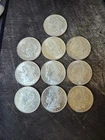 1921 Silver Morgan Dollar BU Lot of 10 .90 Silver Coins