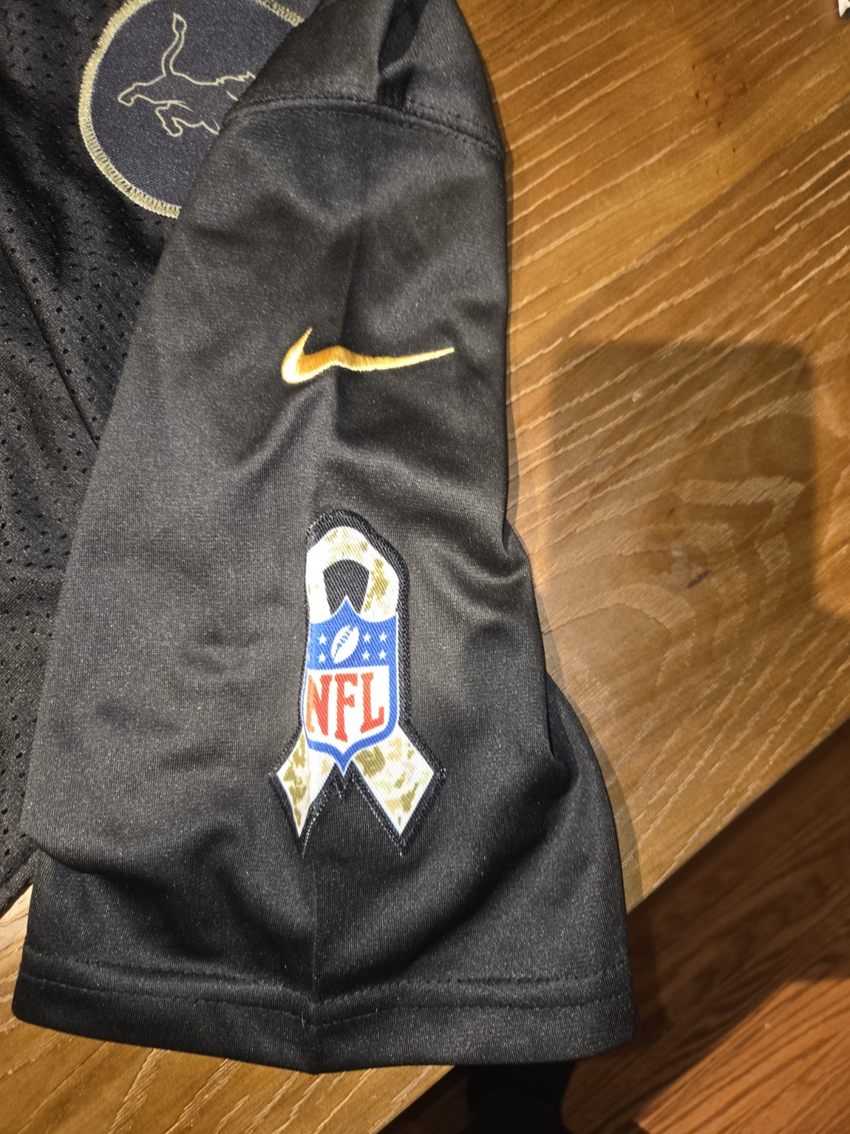 Barry Sanders Detroit Lions Salute To Service Nike On Field Jersey #20 S thumbnail 8