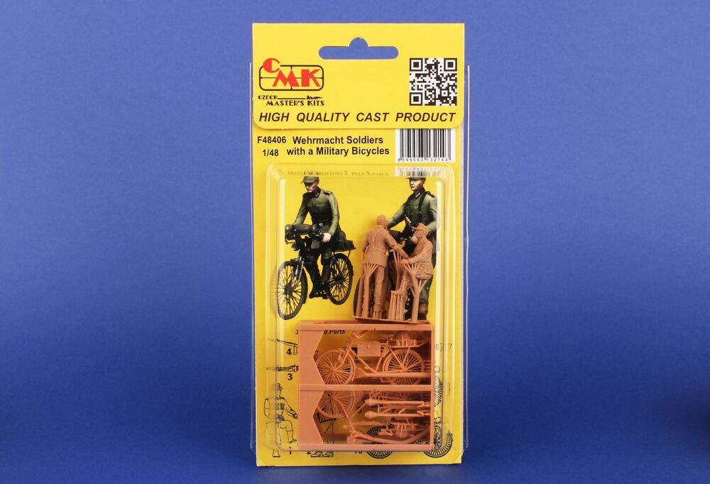 CMK 129-F48406 - 1:48 Wehrmacht Soldiers With Military Bicycles - New