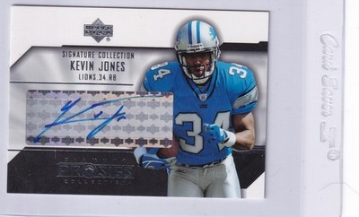2004 UD Diamond Pro Sigs Signature Collection AUTO Kevin Jones  Detroit Lions