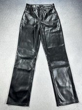 NWT Good American Better Than Leather Good Icon Faux Leather Pant Size 6/28