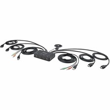 StarTech 2-Port Dual-Monitor HDMI Cable KVM Switch 4K 60Hz C2DH46UA2CBLKVM