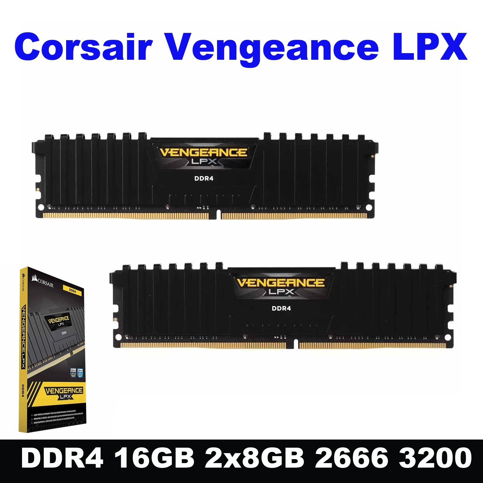 DDR4 16GB(2pcs 8GB) Corsair Vengeance LPX 2666/3200 Desktop RAM Memory DIMM Lot