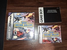 GBA Sega Arcade Gallery Box Instruction Manual ONLY No Game Boy Advance