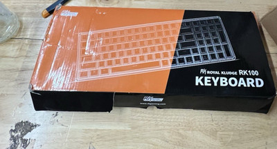 RK ROYAL KLUDGE RK61 61 Keys Mechanical Keyboard Hot Swappable Gaming White