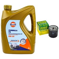 MotoröL Set Gulf Formula FS 5W-30 4 Liter + ÖLfilter FüR Chevrolet Opel Astra G