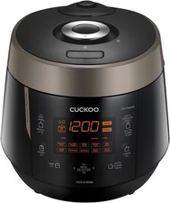 CUCKOO High Pressure Rice Cooker, 12-Cup Cooked, Black, CRP-P0609S NEW