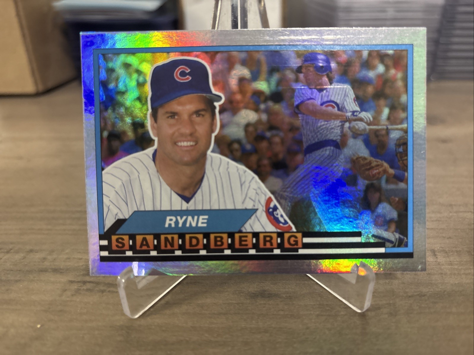2021 Topps Archives #89BF-15 Ryne Sandberg (Ryno) 1989 Topps Big Foil Insert