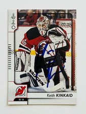 Keith Kinkaid New Jersey Devils Autographed 2017-18 OPC Hockey NHL Card #324 COA