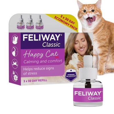 Feliway Classic 3x30 Day Value Pack Nachfüllflasche Nachfüll 48 ml`
