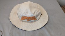 Vintage Quicksilver Outdoor Floppy Bucket Boonie Hat Chin Strap W/ Rasta Colors