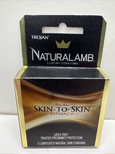 HTF Trojan Naturalamb Lubricated Lambskin Luxury Condoms Exp 2030 B2 G 10 Off