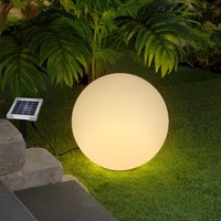 Esotec Solar Deko-Leuchtkugel, 40Cm, 9 Leuchtfarben, Akku, Winterfest, 106111