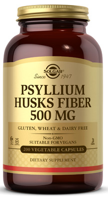 Flohsamenschalen Ballaststoffe 500 mg 200 Gemüsekapseln Solgar