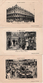 75 3 CPA ANIMEES DEBUT 1900 PARIS AU BON MARCHE
