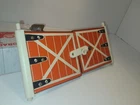 FISHER PRICE LITTLE PEOPLE Vintage PAIR Barn DOORS for FARM PLAYSET Red Hinge