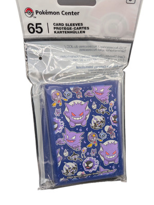 Pokémon Center Sleeves Gengar Nebulak Alpollo Ghostly Gathering 65 Hüllen