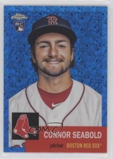 2022 Chrome Platinum Anniversary Blue Mini-Diamond Refractor Connor Seabold 0i1b