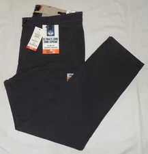 DOCKERS Men's 4-Way Stretch Ultimate Chino Slim Fit Pants Dark Gray 36X32 New