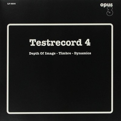 Various Artists Opus 3 Testrecord 4 LTD 180g 1LP Vinyl OPUS 3 Records LP 9200
