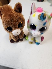 Ty Beanie Baby Harriet the horse And Harmonia the unicorn. Both included.