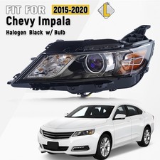 For 2014-2020 Chevy Impala Halogen Headlight Projector W Bulb 7 Pin Left Driver