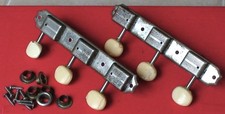 VINTAGE 1950'S KLUSON 3X3 GUITAR TUNER SET WITH BUSHINGS AND SCREWS VERY GOOD