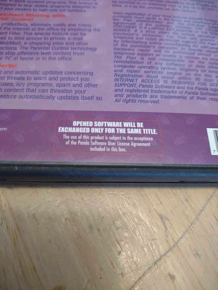 Panda Staples Virus Defense Internet System CD Antivirus Software - with key - Image 4 of 4
