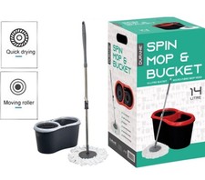 Durane Spin Mop & Bucket 12 L Floor Cleaning Set Easy Wring 360°