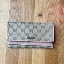 Gucci GG canvas Long wallet Pink Interior