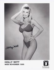 HOLLY WITT 11/1995 PLAYBOY PLAYMATE SEXY SIGNED PROMOTIONAL PHOTO