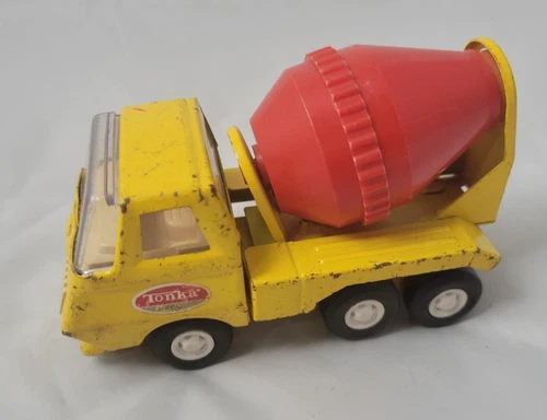 Vintage 1970's Tonka TINY-TONKA Cement Mixer Truck #575 pressed steel