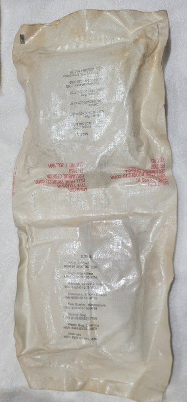 Unissued Sealed 1992 Dated USMC Pilot / Air Crew Survival Kit Side A & B