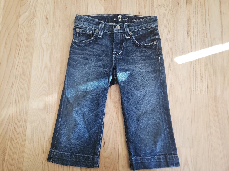 Calça jeans capri feminina 7 FOR ALL HUMANITY tamanho 5 - Imagem 3 de 4